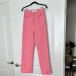 Just Black Pink Straight Leg Women Jeans